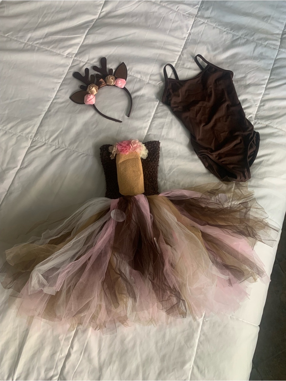 Super Cute Girls Woodland Deer Tulle Costume Set - girls 5-7